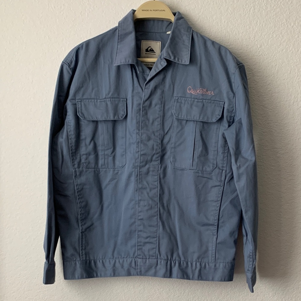 Quiksilver Women’s Slate Blue Shirt Utility Jacket